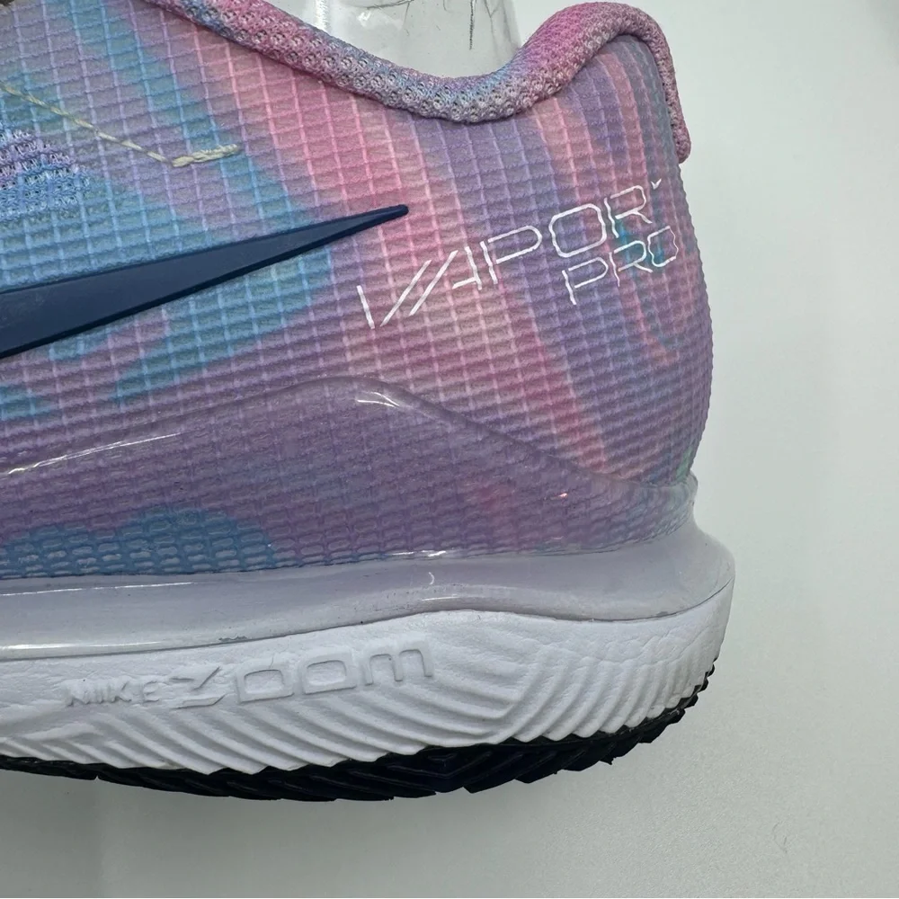 Nike Court Air Zoom Vapor Pro 'Pink Foam Glacier Blue' tennis shoe. SZ 7 - Picture 7 of 11